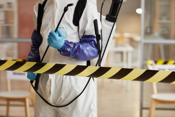 Professional Sewage Cleanup technician working in Schuyler, NE